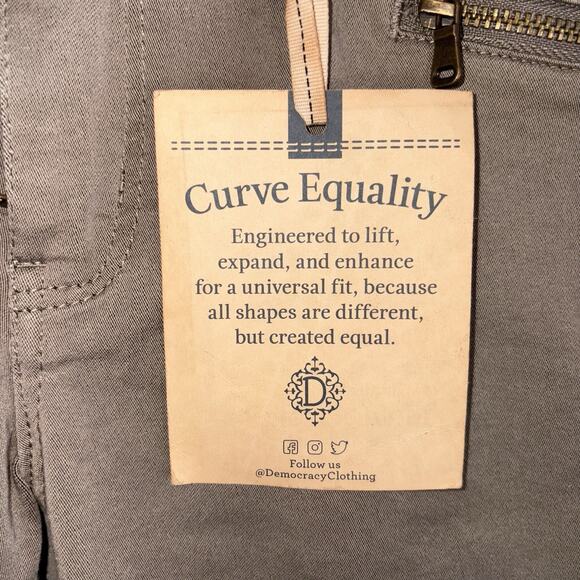 Democracy Jeans Womens 10 Brown Ab Technology Freedom Ankle Skimmer Stretch NWT - Picture 12 of 14